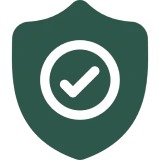 Verified protection badge icon