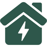 Green home power logo