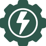 Electric power gear symbol