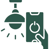 Smart lighting with phone app